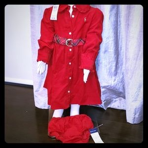 Ralph Lauren Red Christmas dress